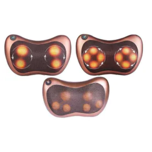Роликовая массажная подушка Massage Pillow с инфракрасным подогревом