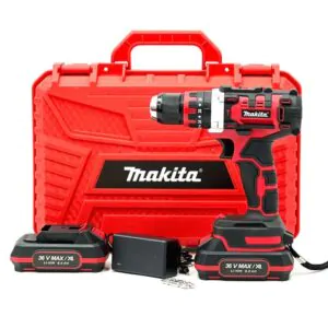 Аккумуляторный ударный дрель-шуруповерт Makita DHP486 RED (36V, 6Ah) с металлическим патроном 10мм Макита