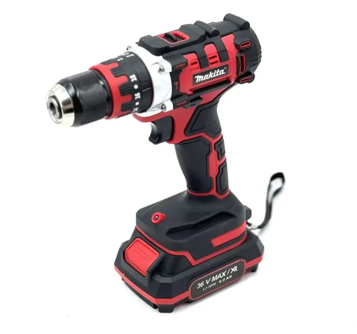 Аккумуляторный ударный дрель-шуруповерт Makita DHP486 RED (36V, 6Ah) с металлическим патроном 10мм Макита