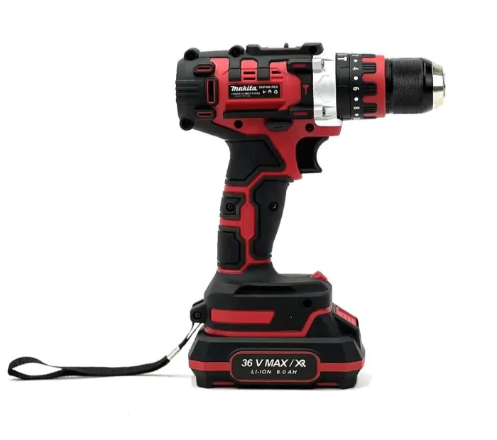 Аккумуляторный ударный дрель-шуруповерт Makita DHP486 RED (36V, 6Ah) с металлическим патроном 10мм Макита
