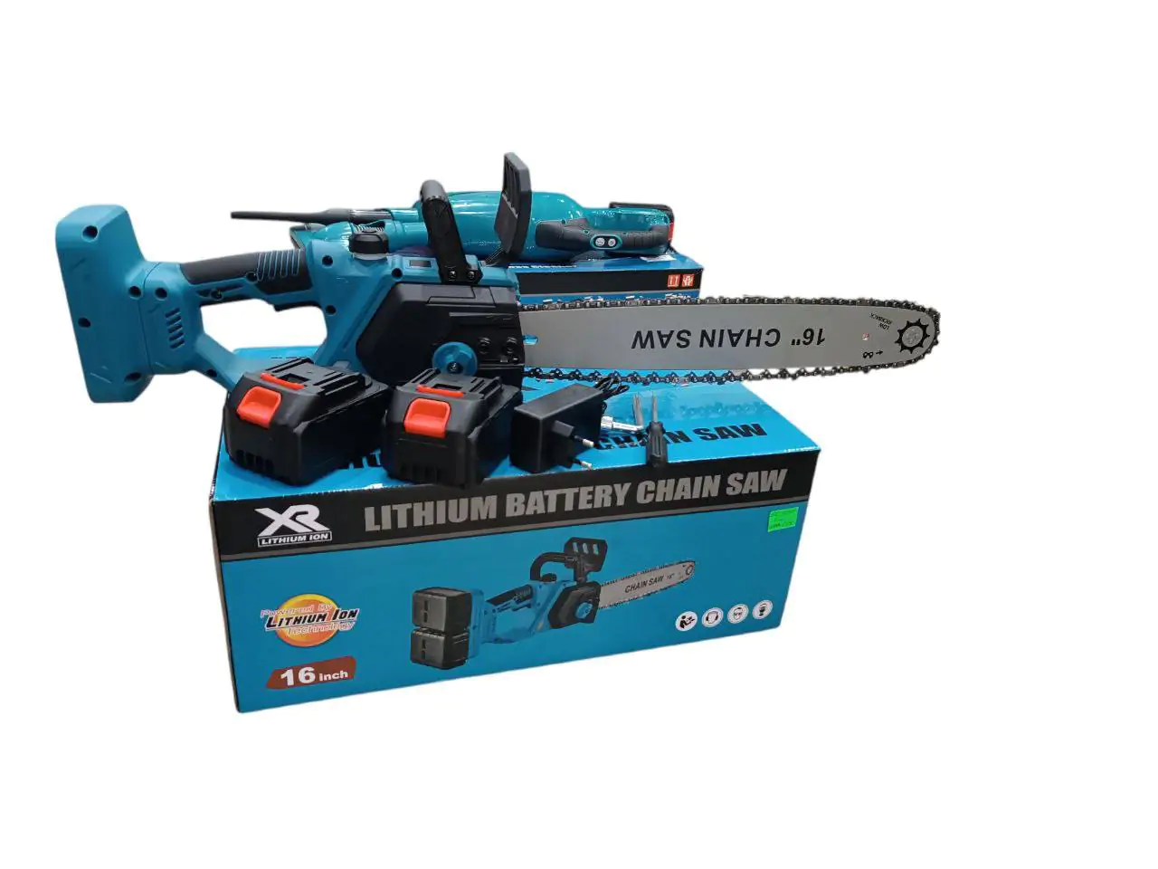 Акумуляторна ланцюгова пилка INSTRUMENTOP PRO-40 з двома акумуляторами 68V і 16-дюймовою шиною – Висока продуктивність і мобільність