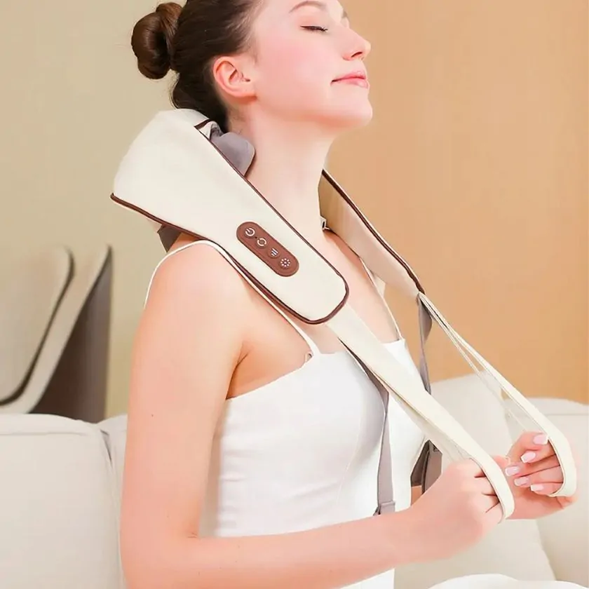 Масажер електричний U-подібний з підігрівом для спини/шиї/тіла Kneading Neck Massager