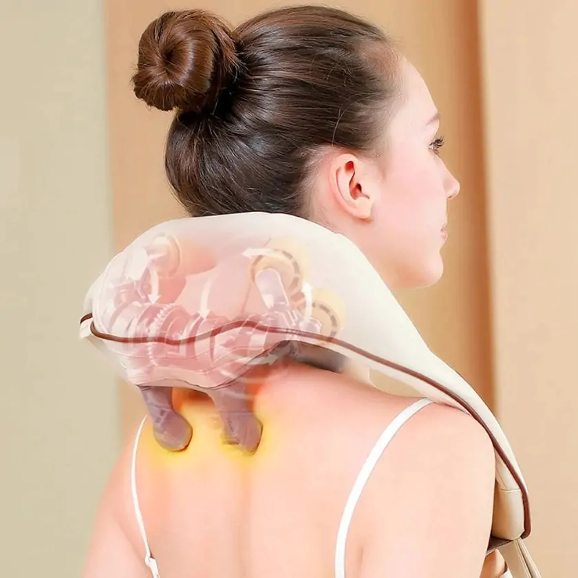 Масажер електричний U-подібний з підігрівом для спини/шиї/тіла Kneading Neck Massager