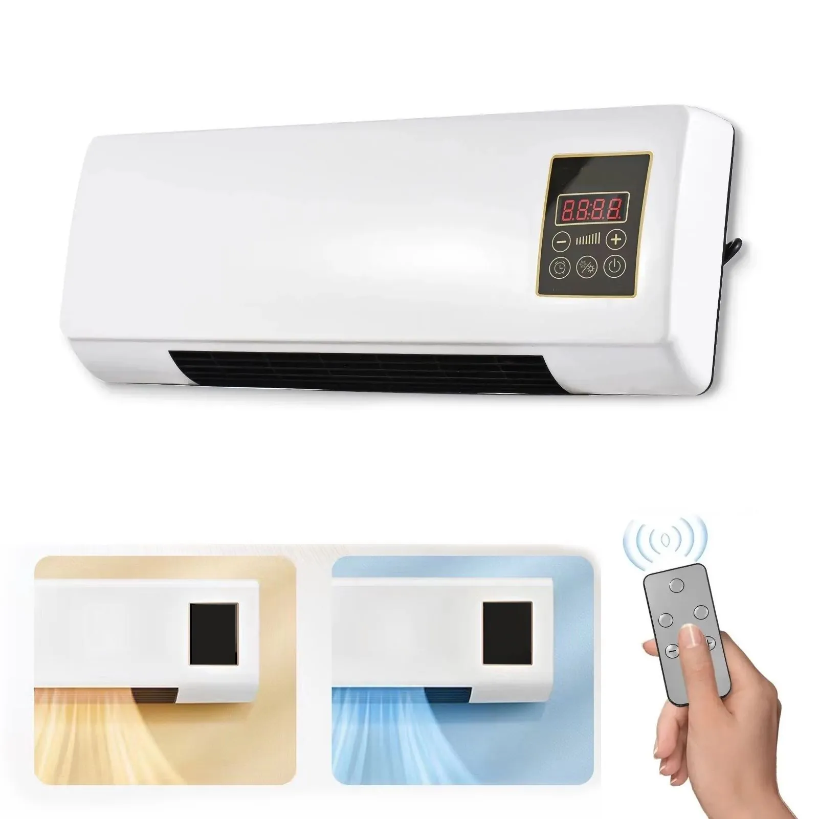 Настінний мобільний кондиціонер – Wall Air Cooler, обігрівач настінний, тепловентилятор. настінний вентилятор